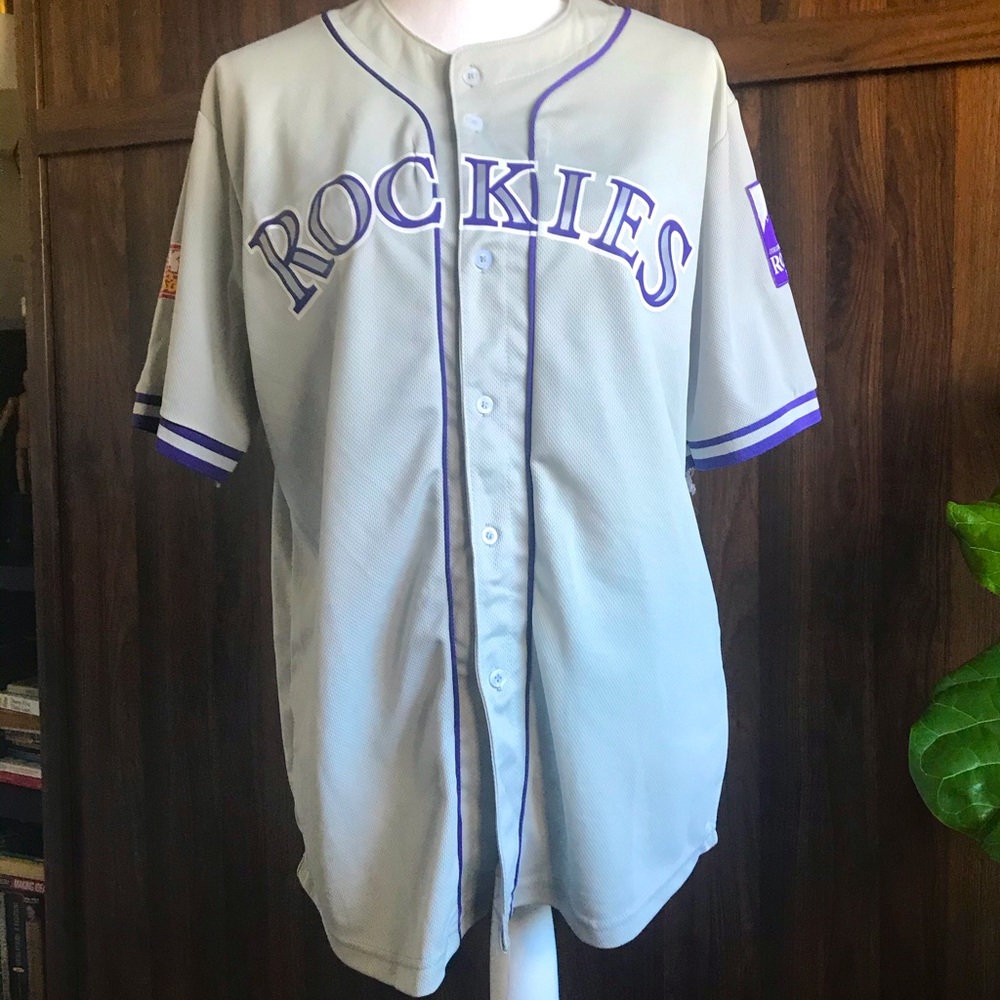 Colorado Rockies baseball jersey medium